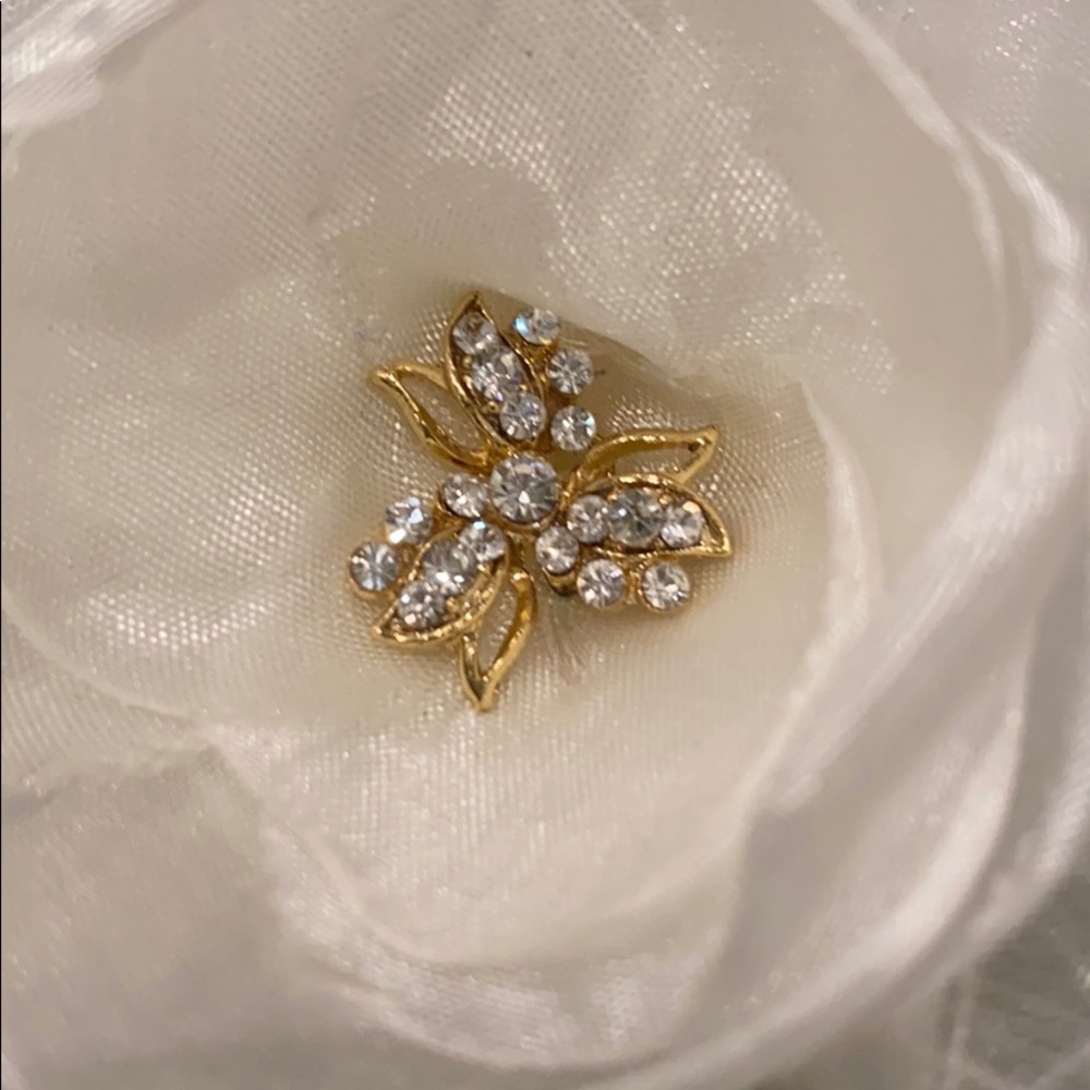 Fabric & Feather Hair Clip